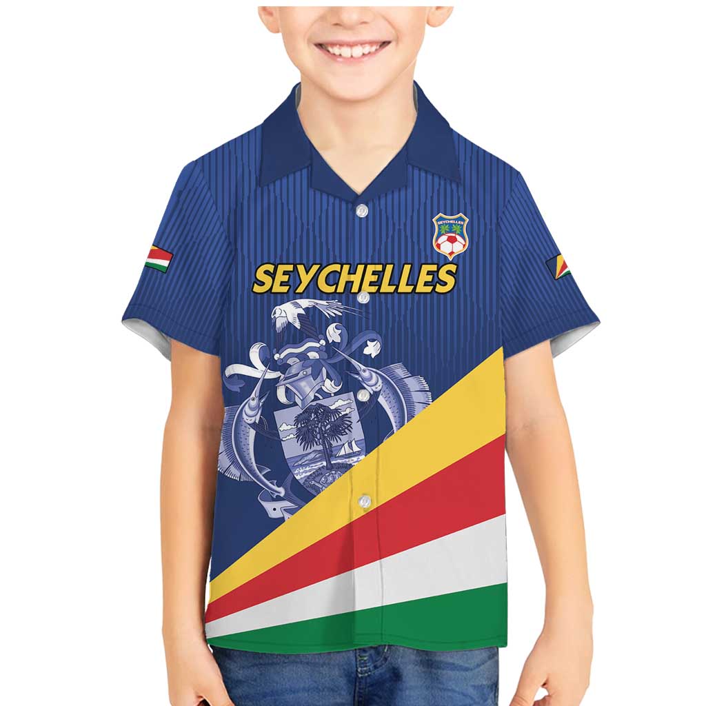 Custom Seychelles Beach Soccer 2025 Family Matching Mermaid Dress and Hawaiian Shirt Flag Style