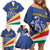 Custom Seychelles Beach Soccer 2025 Family Matching Off Shoulder Short Dress and Hawaiian Shirt Flag Style