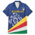 Custom Seychelles Beach Soccer 2025 Family Matching Short Sleeve Bodycon Dress and Hawaiian Shirt Flag Style