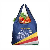 Custom Seychelles Beach Soccer 2025 Grocery Bag Flag Style