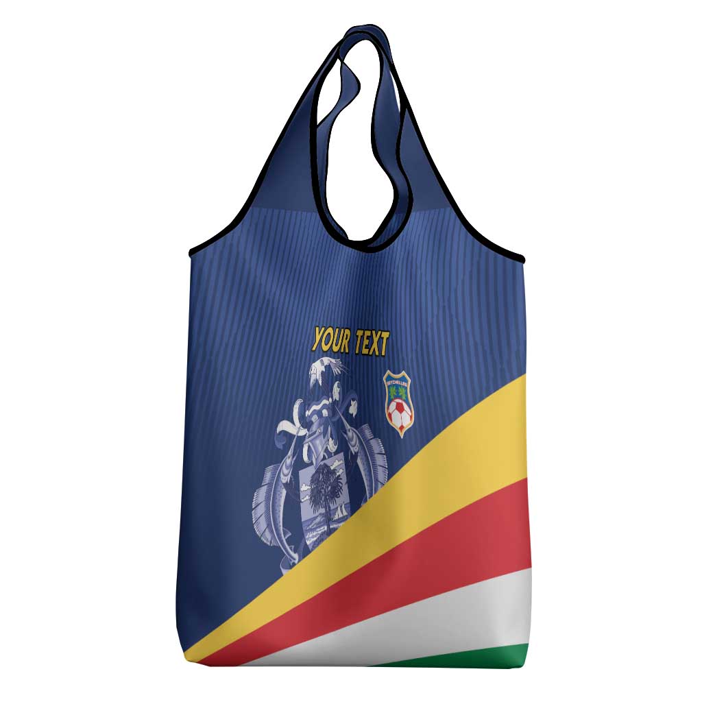 Custom Seychelles Beach Soccer 2025 Grocery Bag Flag Style
