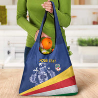 Custom Seychelles Beach Soccer 2025 Grocery Bag Flag Style