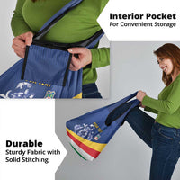 Custom Seychelles Beach Soccer 2025 Grocery Bag Flag Style