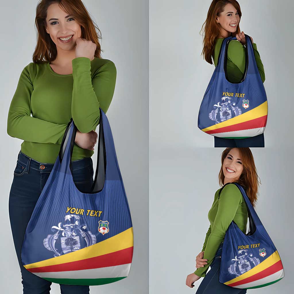 Custom Seychelles Beach Soccer 2025 Grocery Bag Flag Style
