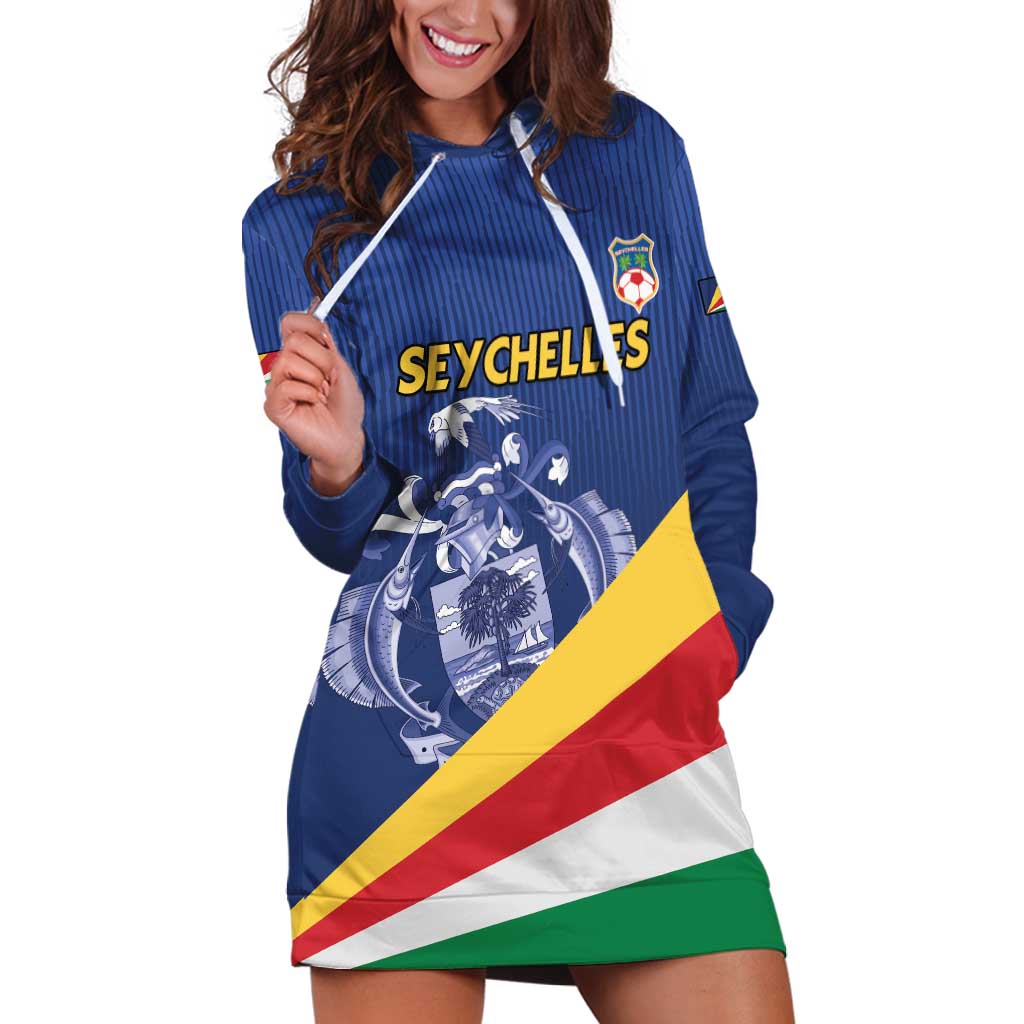 Custom Seychelles Beach Soccer 2025 Hoodie Dress Flag Style