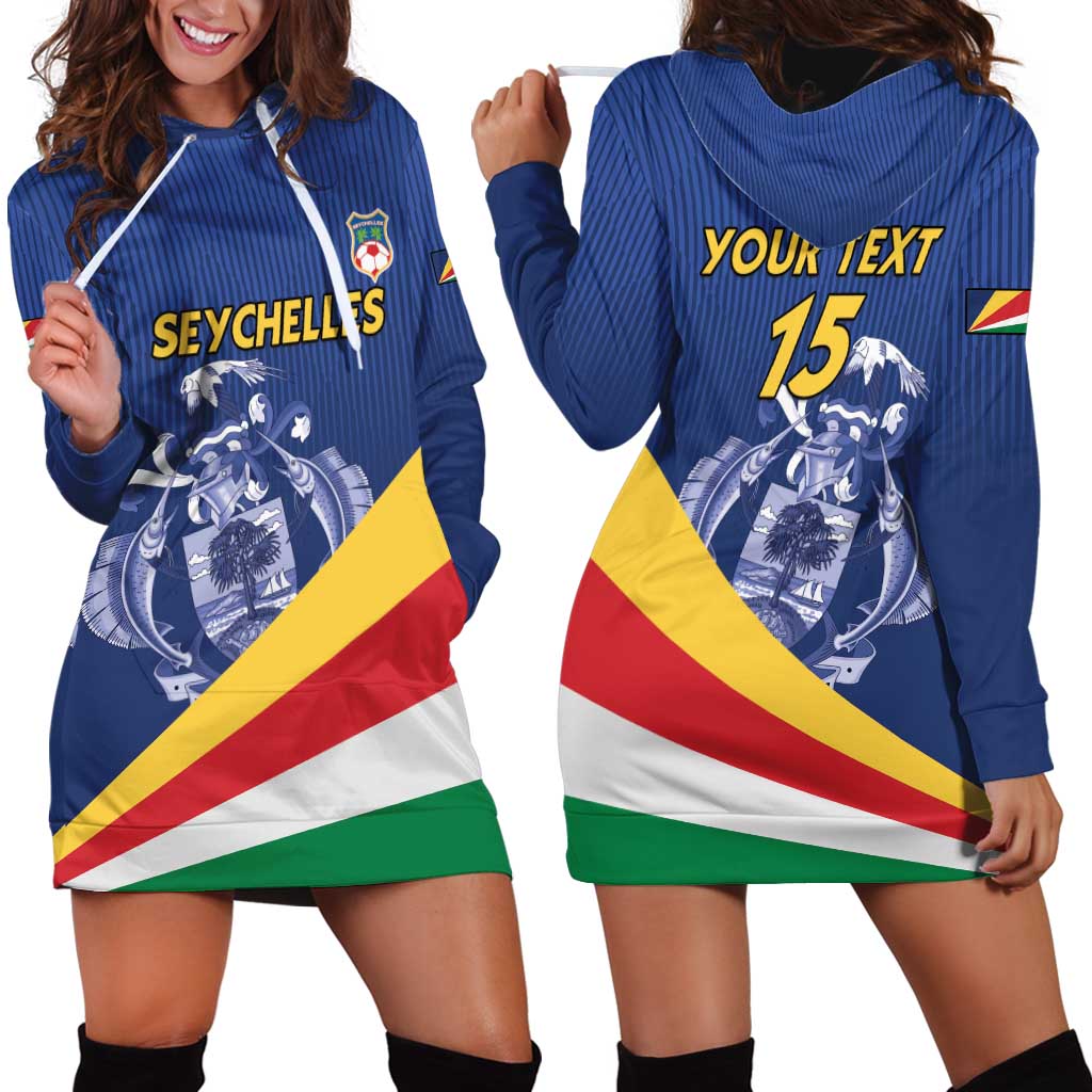 Custom Seychelles Beach Soccer 2025 Hoodie Dress Flag Style