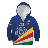 Custom Seychelles Beach Soccer 2025 Kid Hoodie Flag Style