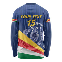 Custom Seychelles Beach Soccer 2025 Long Sleeve Shirt Flag Style