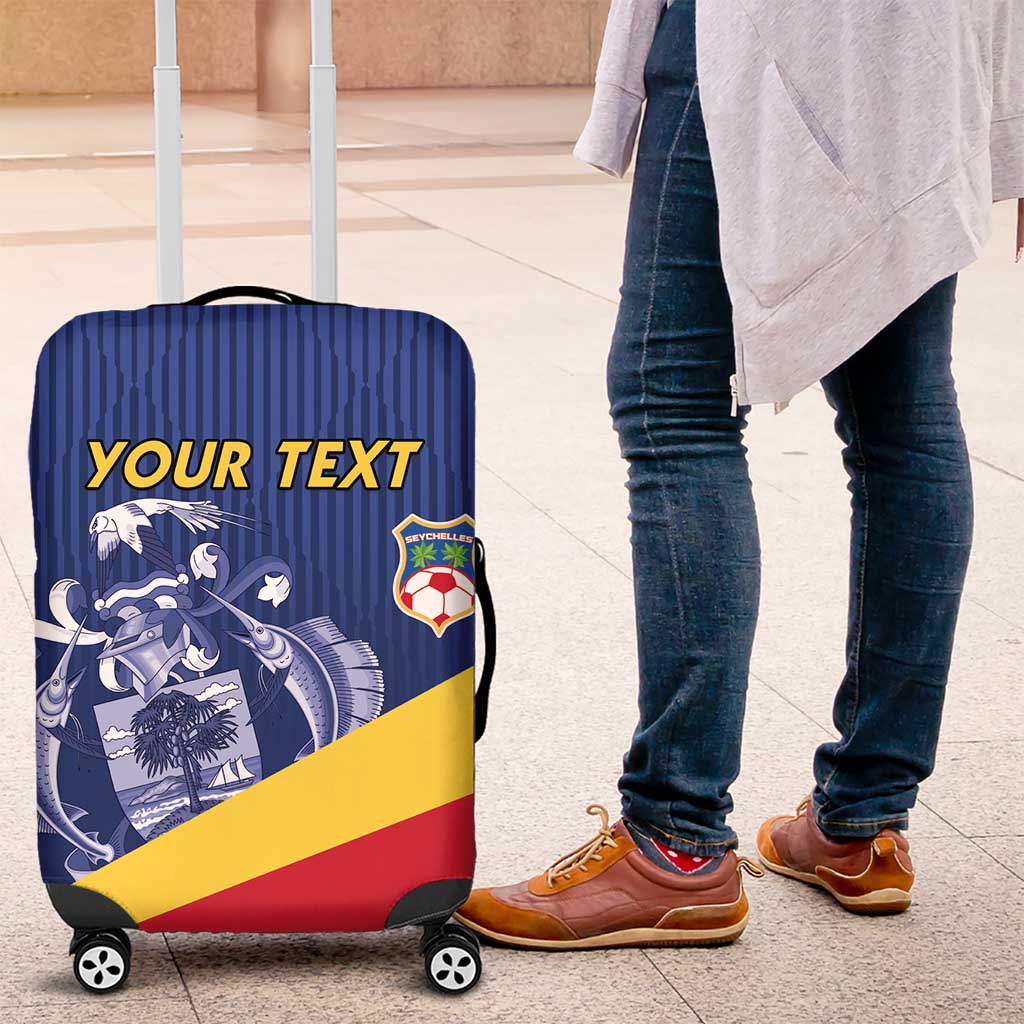 Custom Seychelles Beach Soccer 2025 Luggage Cover Flag Style