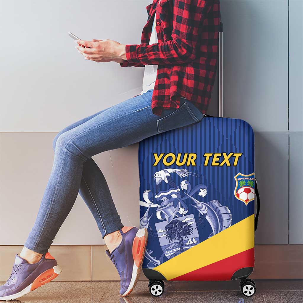 Custom Seychelles Beach Soccer 2025 Luggage Cover Flag Style