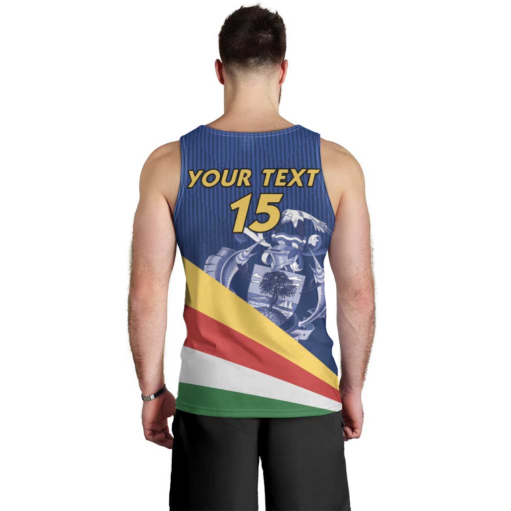 Custom Seychelles Beach Soccer 2025 Men Tank Top Flag Style