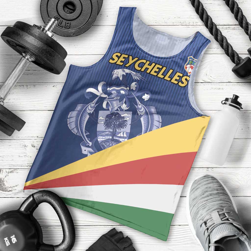 Custom Seychelles Beach Soccer 2025 Men Tank Top Flag Style