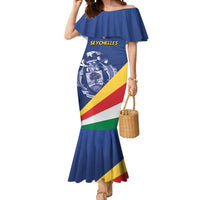 Custom Seychelles Beach Soccer 2025 Mermaid Dress Flag Style