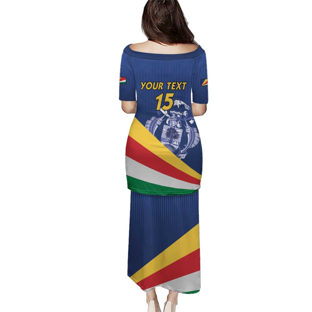 Custom Seychelles Beach Soccer 2025 Puletasi Flag Style