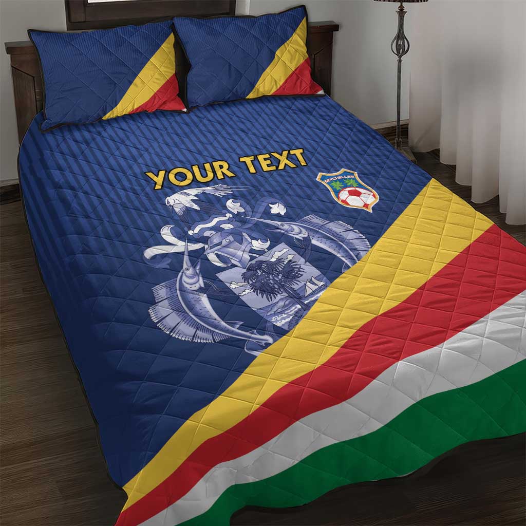 Custom Seychelles Beach Soccer 2025 Quilt Bed Set Flag Style