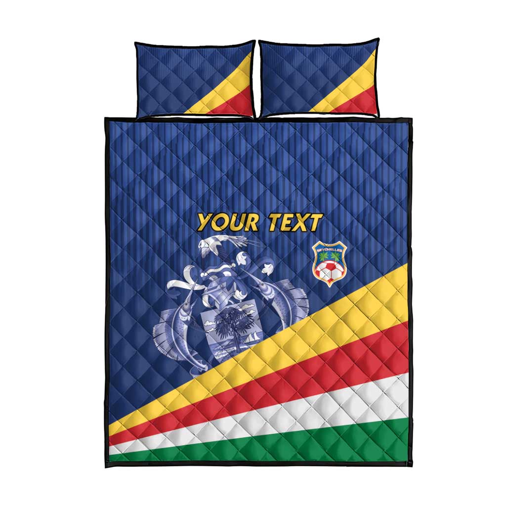 Custom Seychelles Beach Soccer 2025 Quilt Bed Set Flag Style