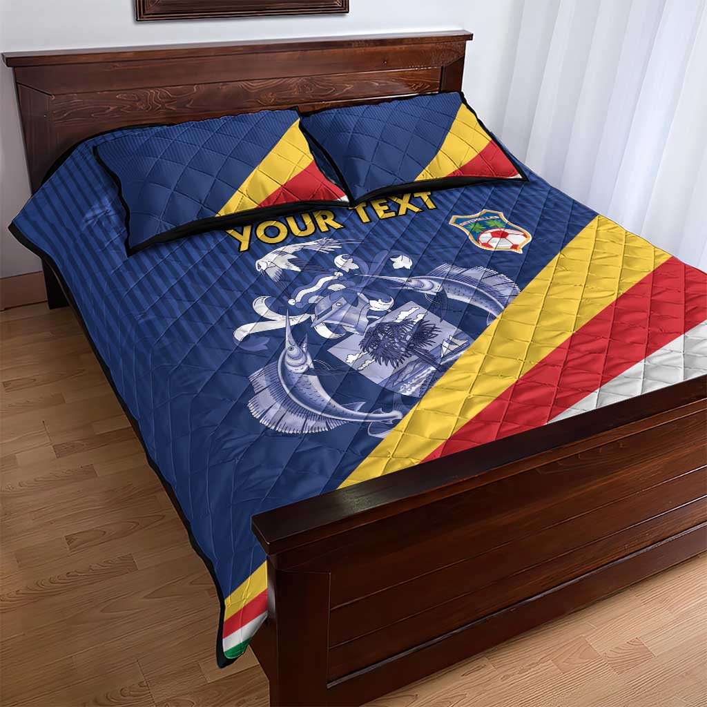 Custom Seychelles Beach Soccer 2025 Quilt Bed Set Flag Style