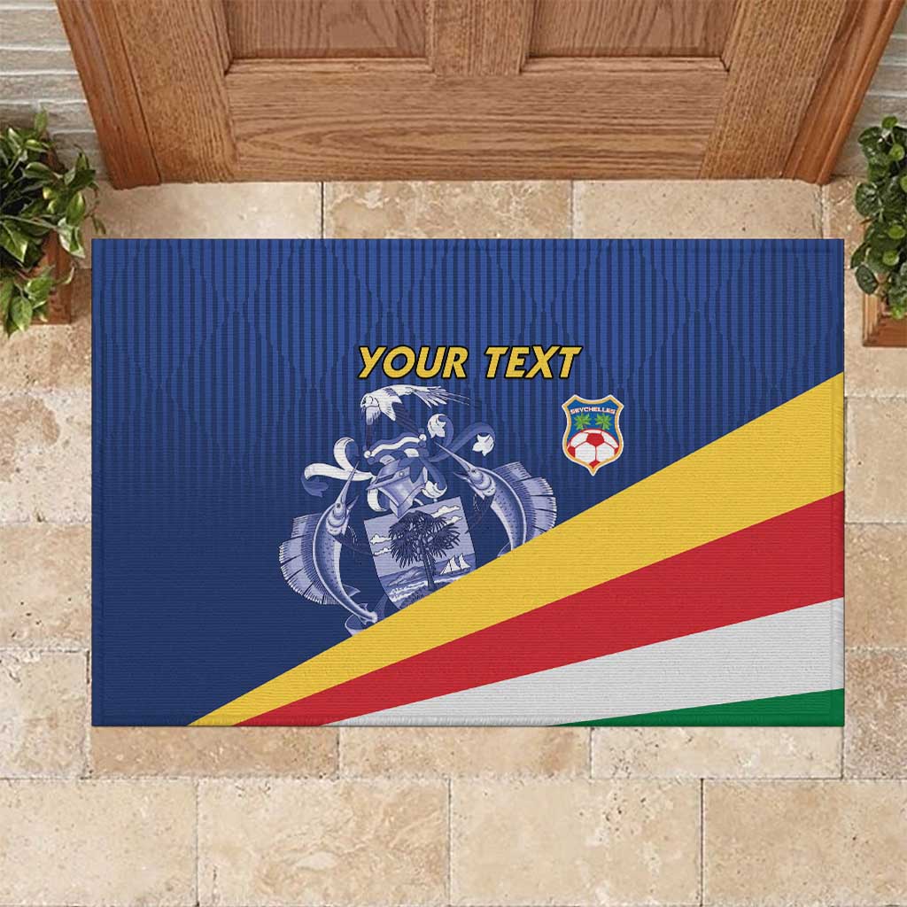 Custom Seychelles Beach Soccer 2025 Rubber Doormat Flag Style