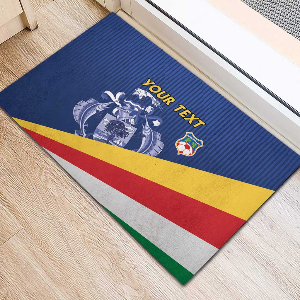 Custom Seychelles Beach Soccer 2025 Rubber Doormat Flag Style
