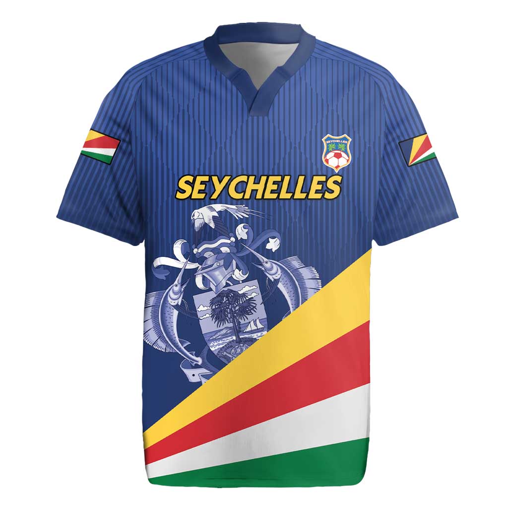 Custom Seychelles Beach Soccer 2025 Rugby Jersey Flag Style