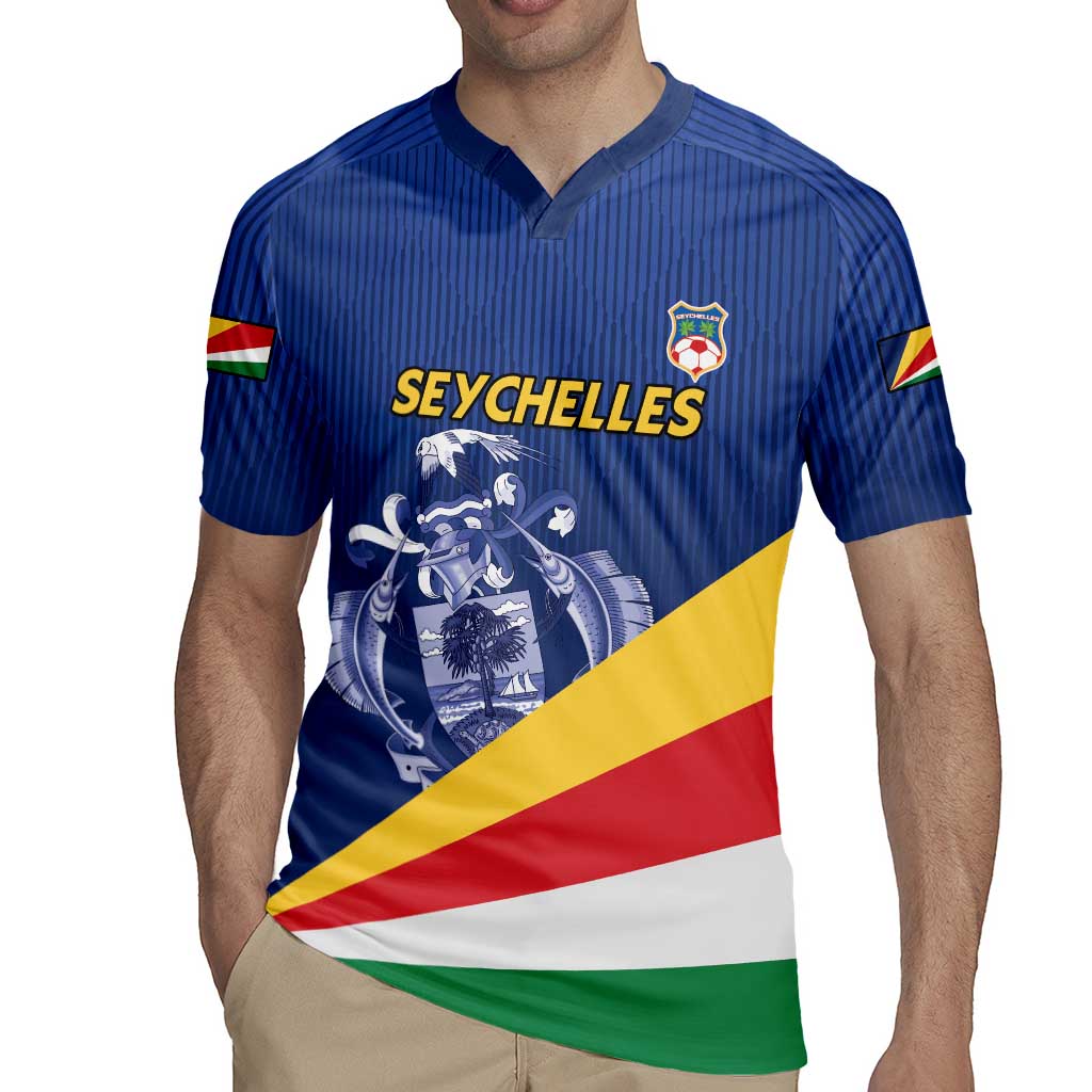 Custom Seychelles Beach Soccer 2025 Rugby Jersey Flag Style