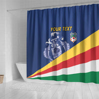 Custom Seychelles Beach Soccer 2025 Shower Curtain Flag Style