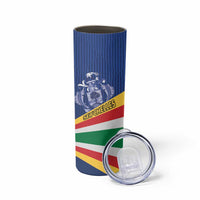 Custom Seychelles Beach Soccer 2025 Skinny Tumbler Flag Style
