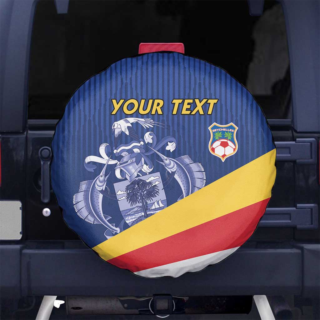 Custom Seychelles Beach Soccer 2025 Spare Tire Cover Flag Style