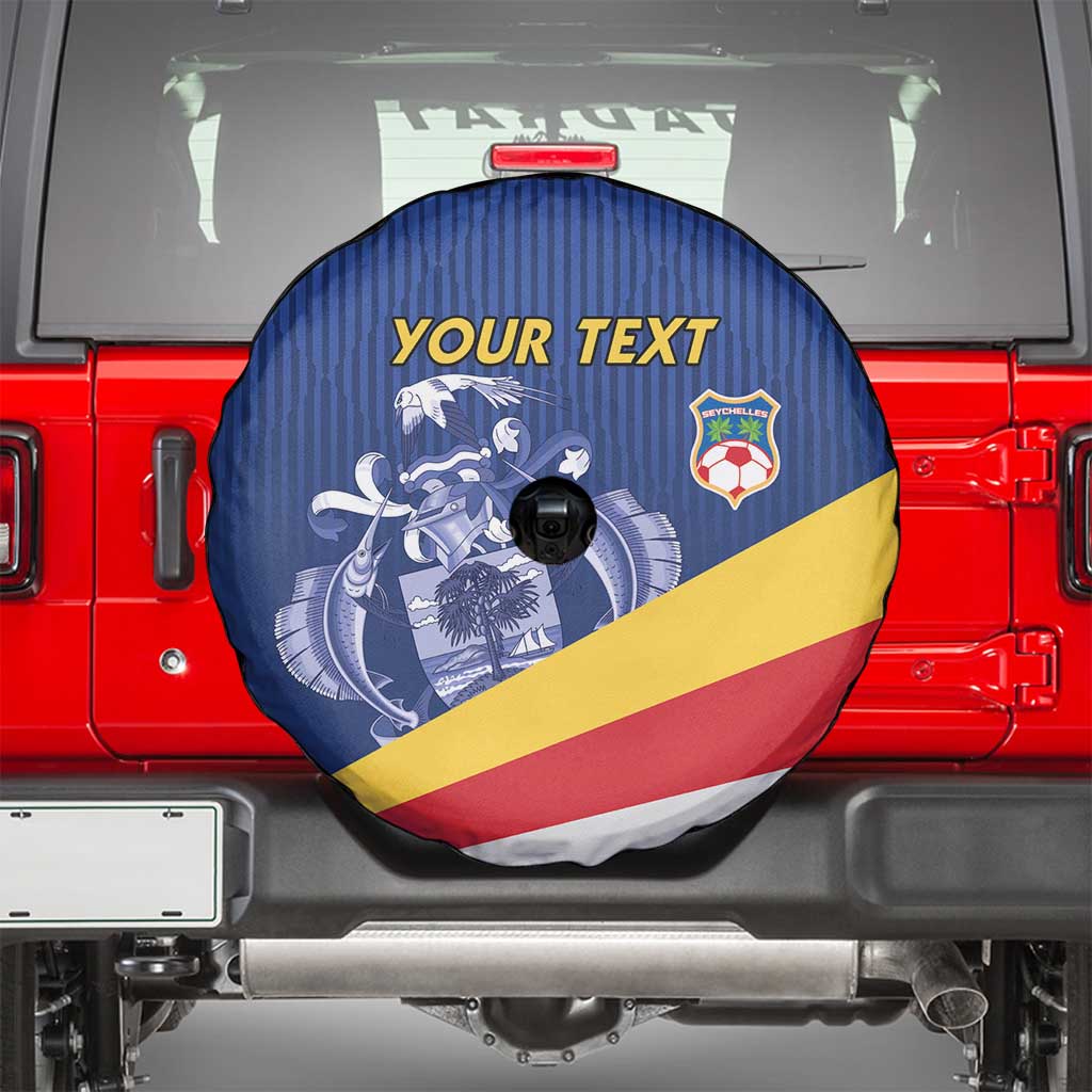 Custom Seychelles Beach Soccer 2025 Spare Tire Cover Flag Style