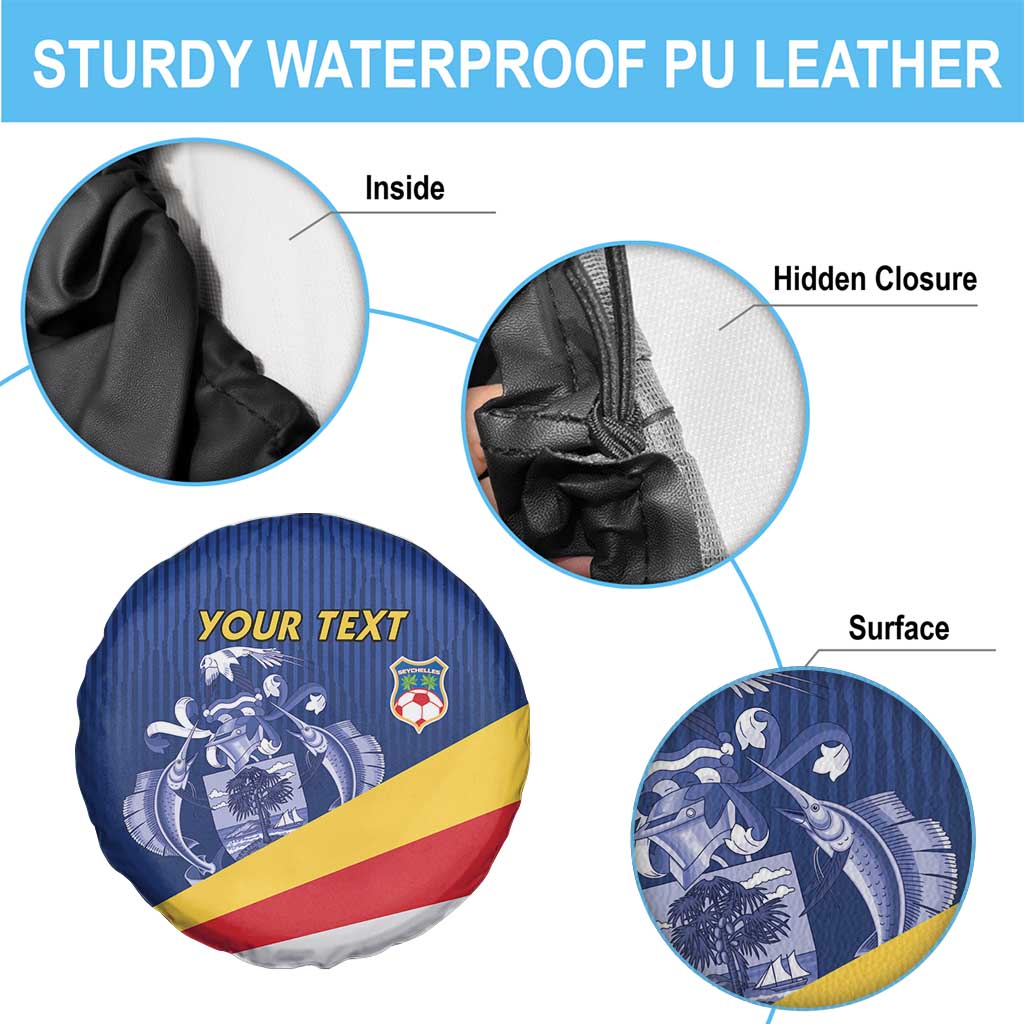 Custom Seychelles Beach Soccer 2025 Spare Tire Cover Flag Style