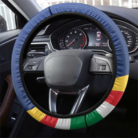 Seychelles Beach Soccer 2025 Steering Wheel Cover Flag Style