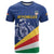 Custom Seychelles Beach Soccer 2025 T Shirt Flag Style