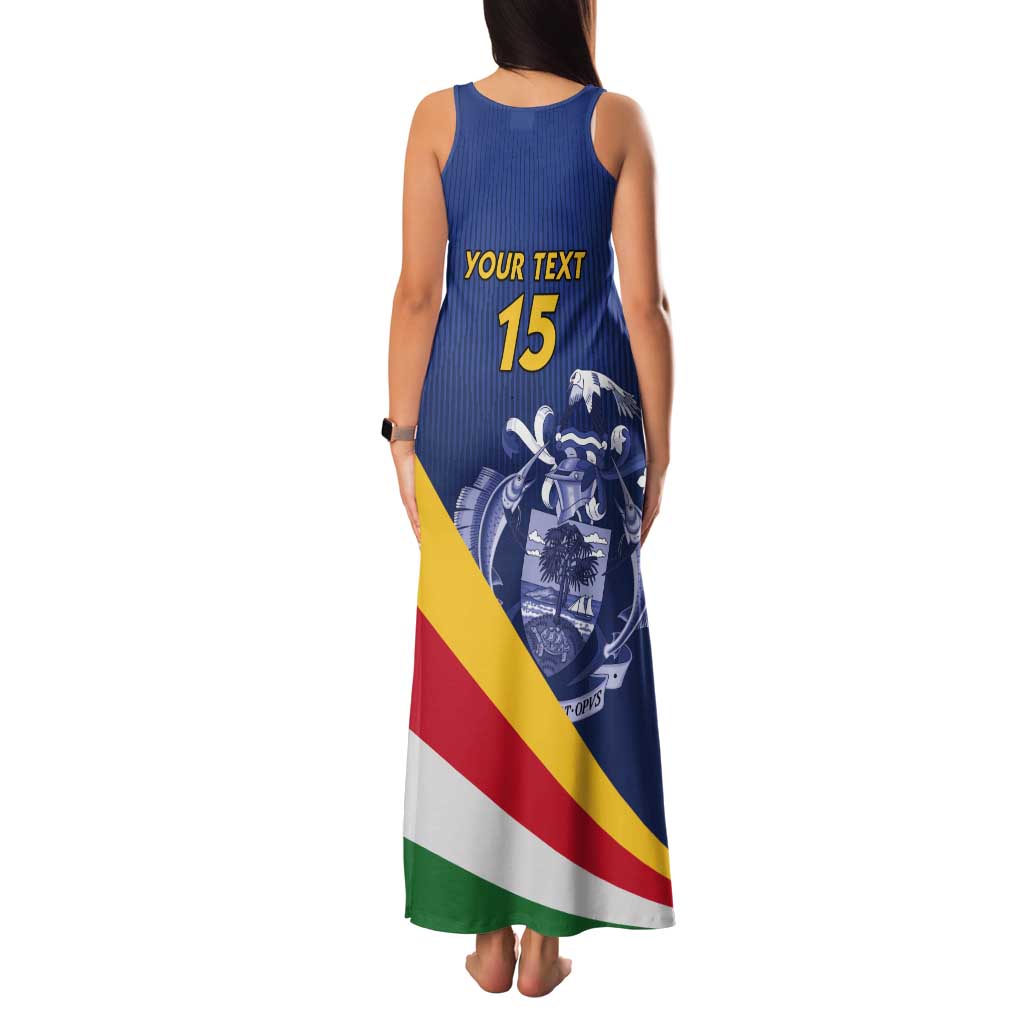 Custom Seychelles Beach Soccer 2025 Tank Maxi Dress Flag Style