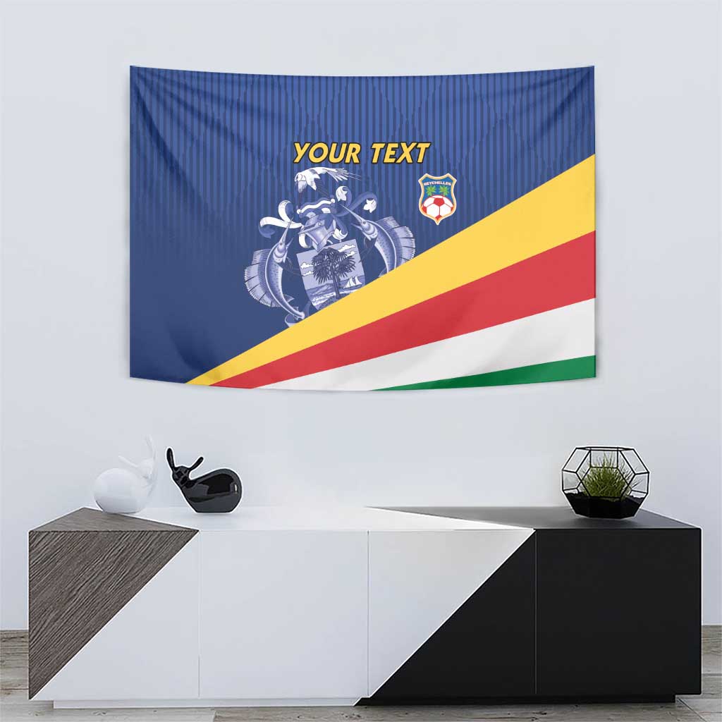Custom Seychelles Beach Soccer 2025 Tapestry Flag Style