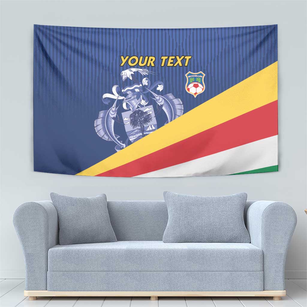 Custom Seychelles Beach Soccer 2025 Tapestry Flag Style