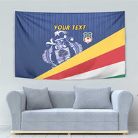 Custom Seychelles Beach Soccer 2025 Tapestry Flag Style