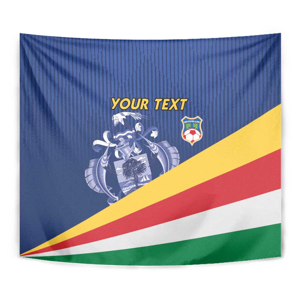 Custom Seychelles Beach Soccer 2025 Tapestry Flag Style