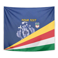 Custom Seychelles Beach Soccer 2025 Tapestry Flag Style