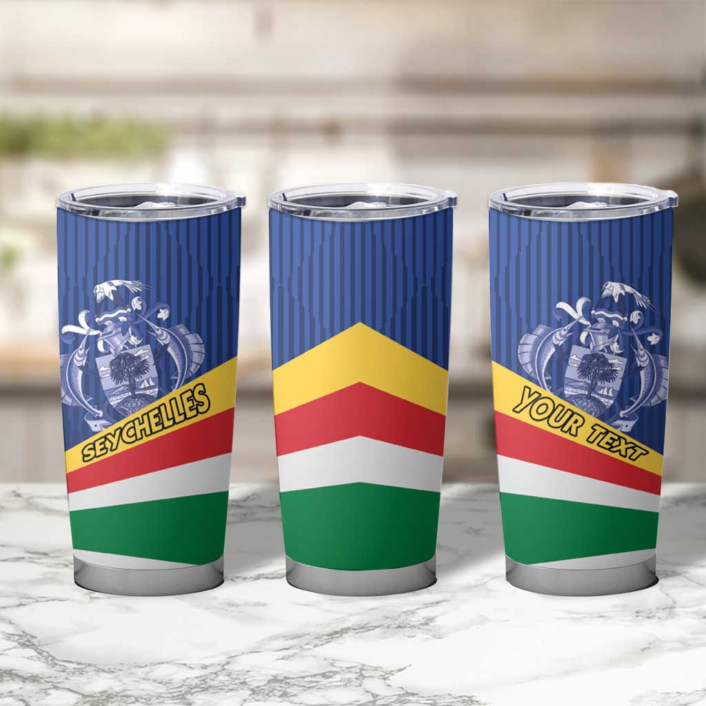Custom Seychelles Beach Soccer 2025 Tumbler Cup Flag Style