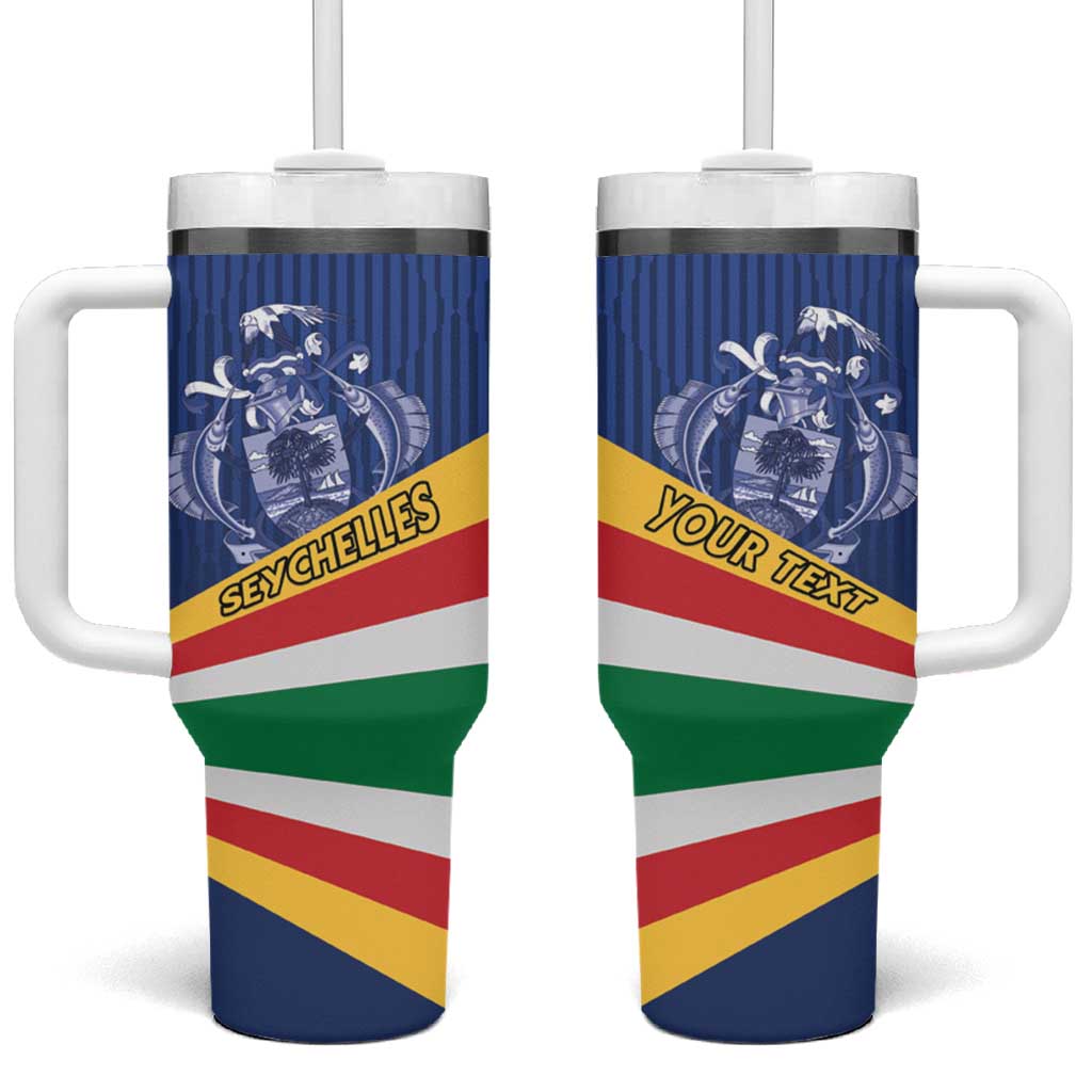 Custom Seychelles Beach Soccer 2025 Tumbler With Handle Flag Style