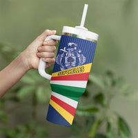 Custom Seychelles Beach Soccer 2025 Tumbler With Handle Flag Style