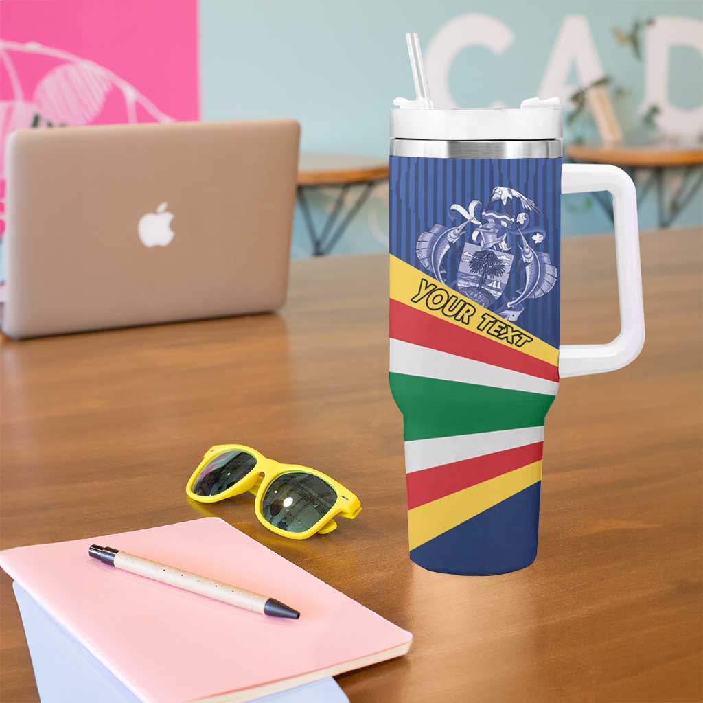 Custom Seychelles Beach Soccer 2025 Tumbler With Handle Flag Style