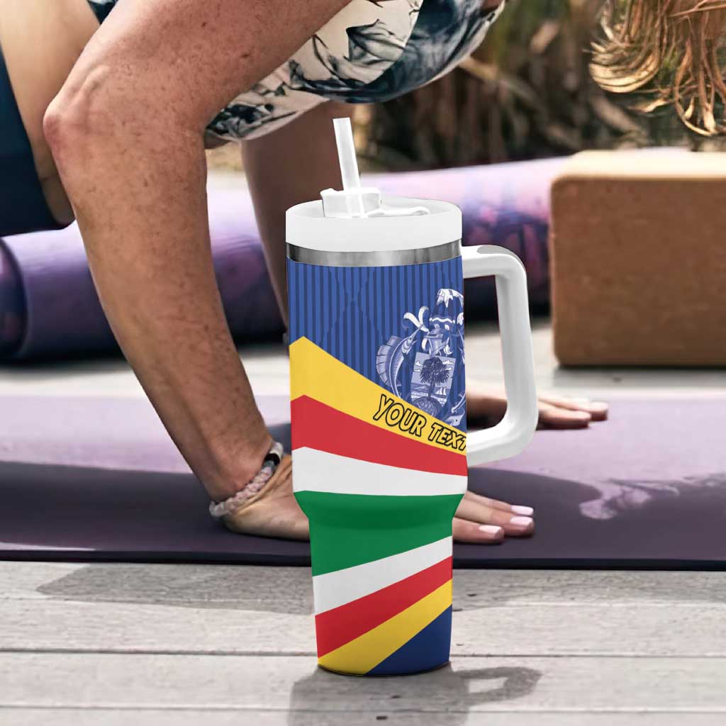 Custom Seychelles Beach Soccer 2025 Tumbler With Handle Flag Style