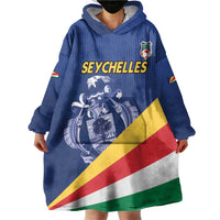 Custom Seychelles Beach Soccer 2025 Wearable Blanket Hoodie Flag Style
