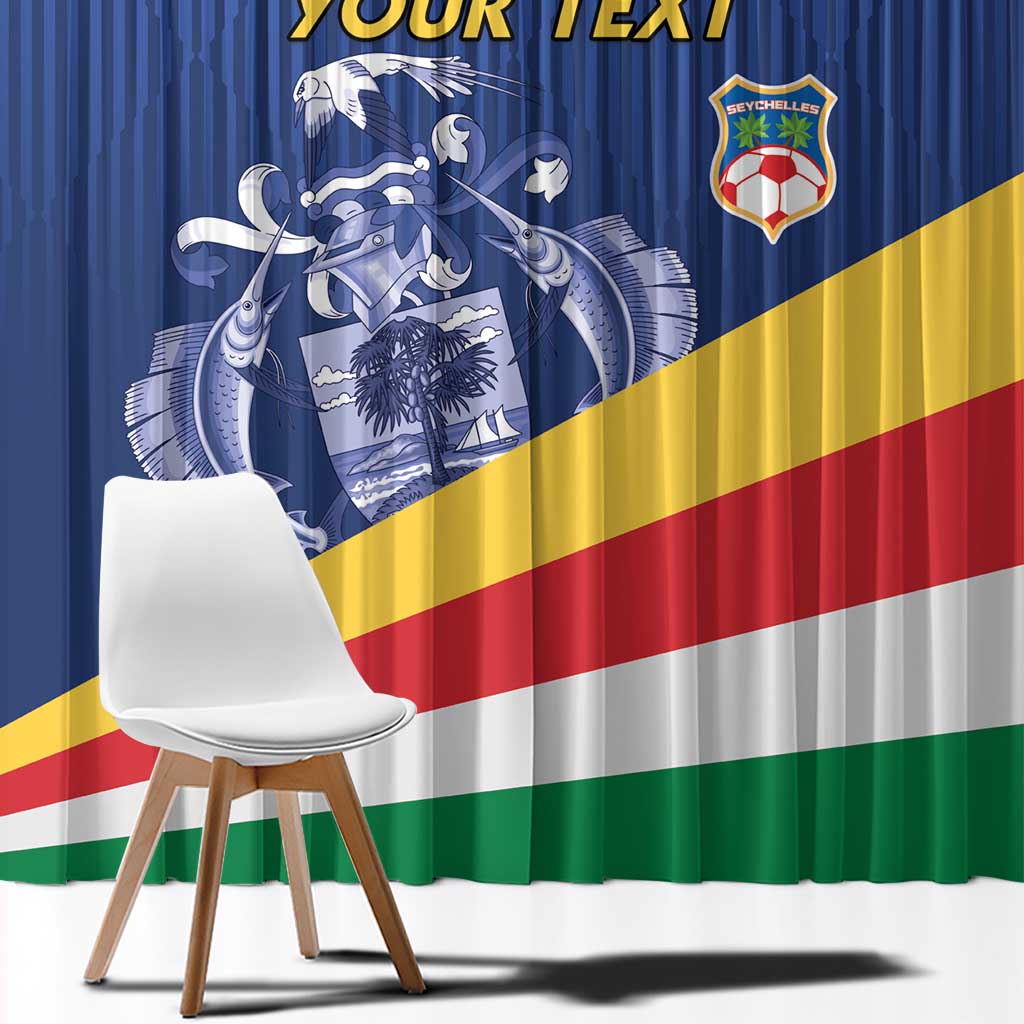 Custom Seychelles Beach Soccer 2025 Window Curtain Flag Style