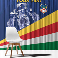 Custom Seychelles Beach Soccer 2025 Window Curtain Flag Style