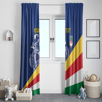 Custom Seychelles Beach Soccer 2025 Window Curtain Flag Style
