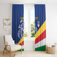 Custom Seychelles Beach Soccer 2025 Window Curtain Flag Style