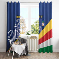 Custom Seychelles Beach Soccer 2025 Window Curtain Flag Style