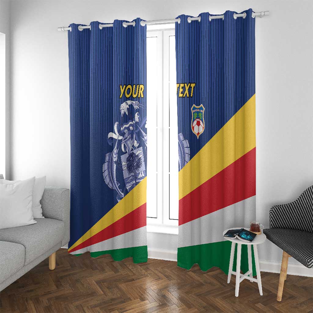 Custom Seychelles Beach Soccer 2025 Window Curtain Flag Style